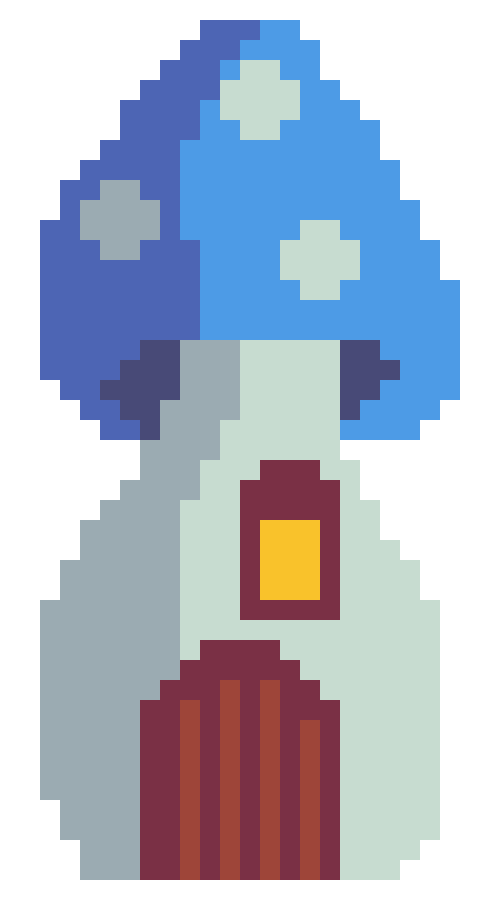 Blue Mushroom House|100