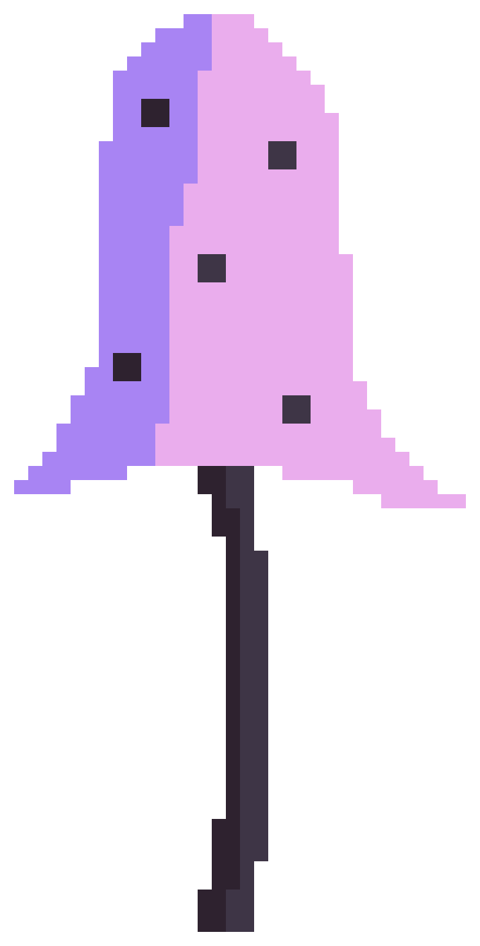 Giant Glowing Purple Mushroom|100